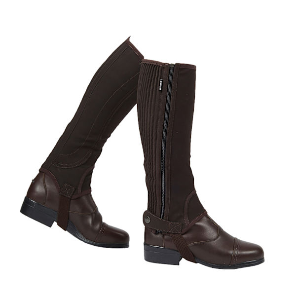 Dublin Barn/Kids Easy-Care Half Chaps II Small Brown Brown Small