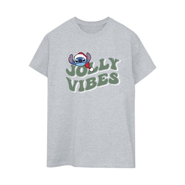 Disney Dam/Damer Lilo & Stitch Jolly Chilling Vibes Bomull Sports Grey M