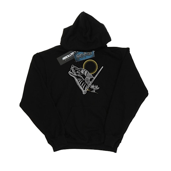 Harry Potter Pojkar Vargulv Linje Konst Hoodie 12-13 År Svart Black 12-13 Years