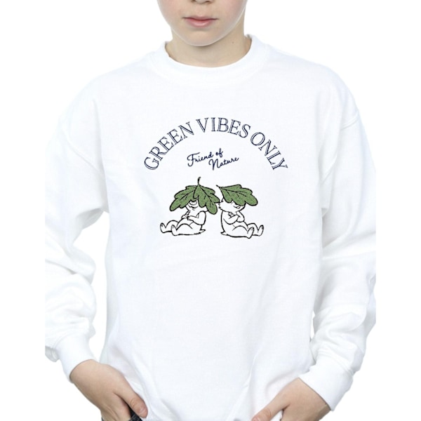 Disney Boys Chip ´n Dale Green Vibes Only Sweatshirt 7-8 år White 7-8 Years