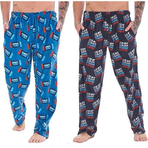 Keanu Barn/Barn Ät Sov Spela Igen Loungebyxor (2-pack) Multicoloured 9-10 Years