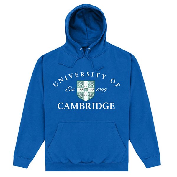 University Of Cambridge Unisex Vuxen Est 1209 Hoodie 4XL Royal Royal Blue 4XL