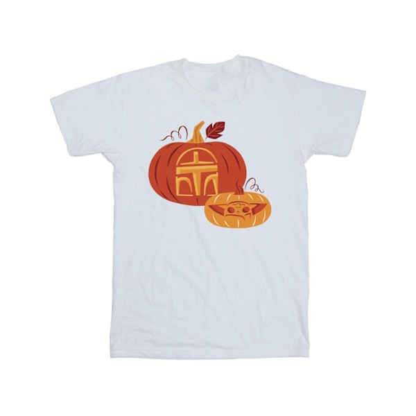Star Wars: The Mandalorian Herr Pumpa Bomulls T-shirt 5XL Vit White 5XL