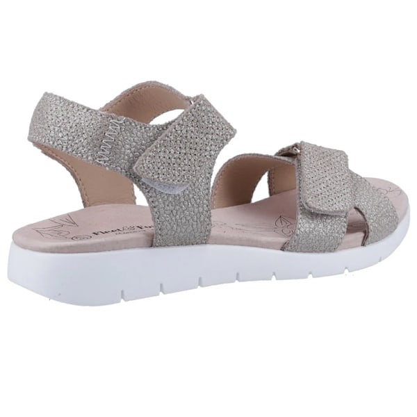 Fleet & Foster Dam/Dam Marigold Lädersandaler 4 UK Guld Gold 4 UK