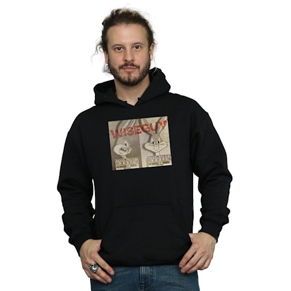 Looney Tunes Mens Wise Guy Hoodie S Svart Black S