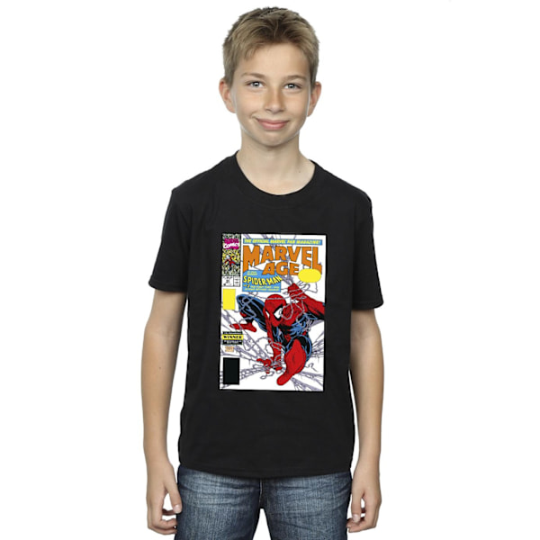 Marvel Boys Spider-Man Marvel Age Comic Cover T-Shirt 3-4 år Black 3-4 Years