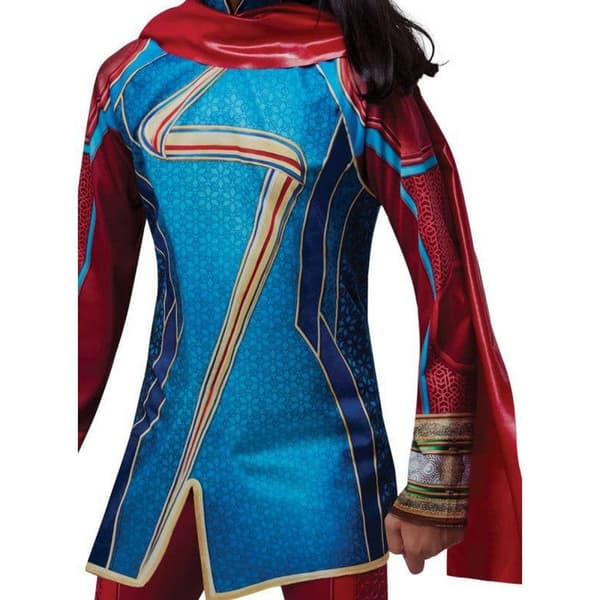 Ms Marvel Flickdräkt för flickor 7-8 år Röd/Blå Red/Blue 7-8 Years