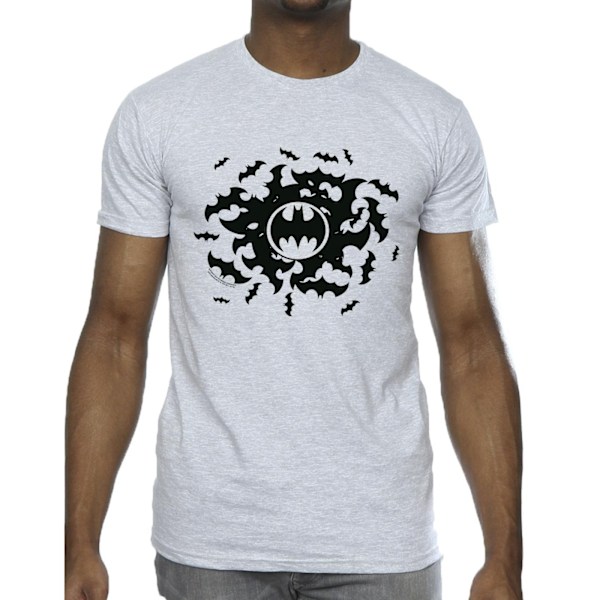 DC Comics herr Batman Bat Swirl T-shirt S Sports Grey Sports Grey S