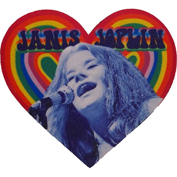 Janis Joplin Hjärtlapp En Storlek Flerfärgad Multicoloured One Size