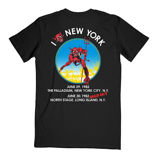 Iron Maiden Unisex Vuxen The Beast In New York Baktryck T-shirt Black XXL