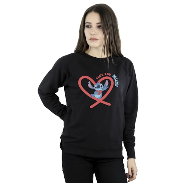 Disney Dam/Dam Lilo & Stitch Love You Mum Sweatshirt XL B Black XL