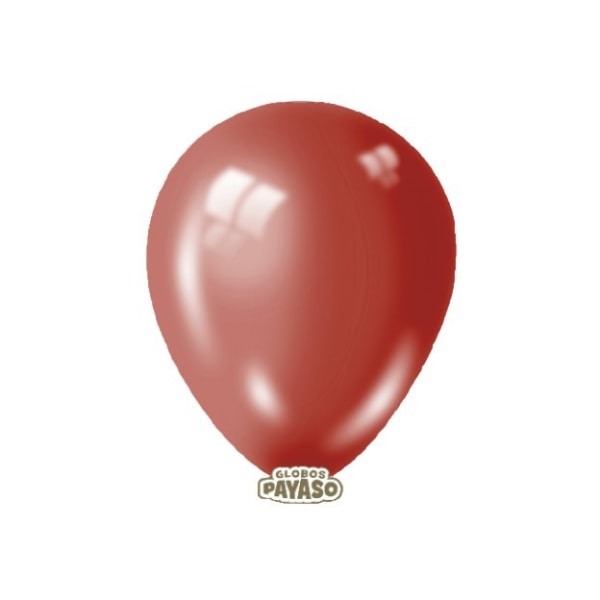Globos Latex Plain Balloons (Förpackning med 50) One Size Metallic Cher Metallic Cherry Red One Size