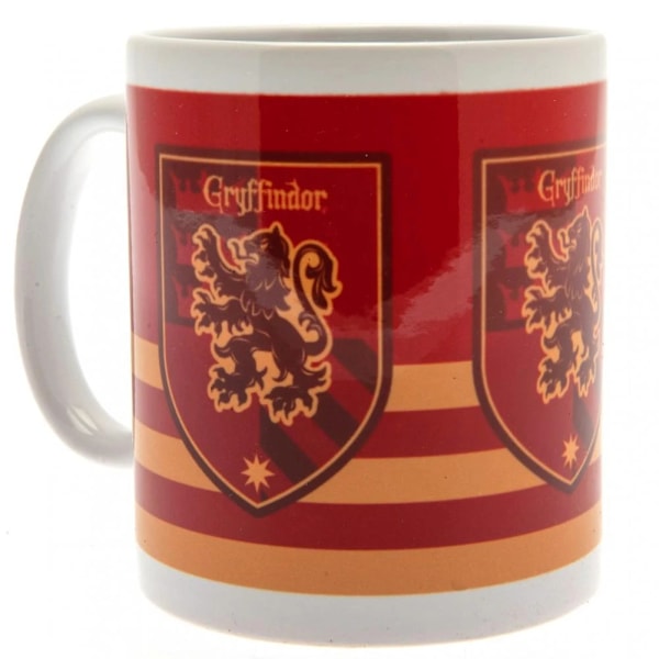 Harry Potter Randig Mugg One Size Vit/Scharlakansröd/Gul White/Scarlet/Yellow One Size