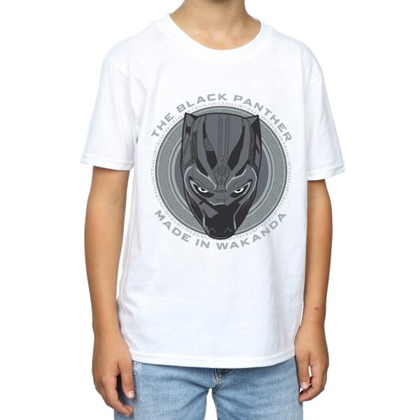 Black Panther Boys Made In Wakanda Bomull T-shirt 12-13 År W White 12-13 Years