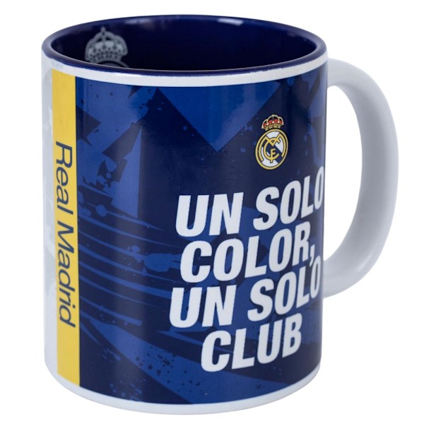 Real Madrid CF Enfärgad One Club Mugg One Size Blå/Vit/Gul Blue/White/Yellow One Size