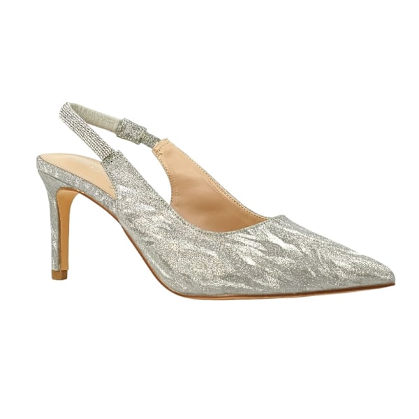 Lunar Dam/Dam Janine Sling Back Skor 7 UK Silver Silver 7 UK