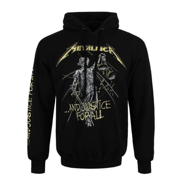 Metallica Unisex Adult And Justice For All Tracks Hoodie S Blac Black S