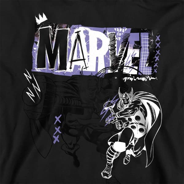 Marvel Barn/Barn Thor Thunder Hoodie 5-6 År Athletic He Athletic Heather 5-6 Years