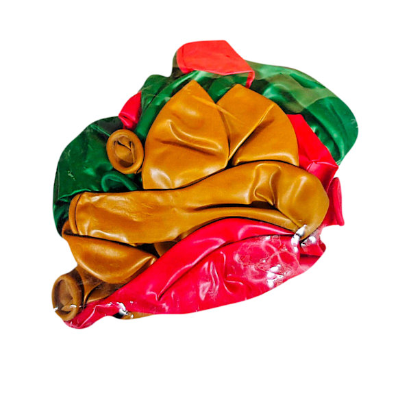 Everts Latex Metallic Ballong (15-pack) One Size Grön/Guld/ Green/Gold/Red One Size