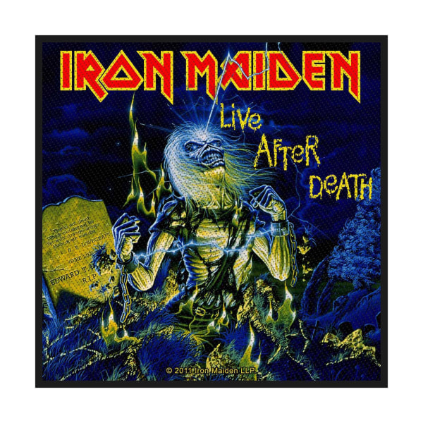 Iron Maiden Live After Death Patch One Size Blå/Röd/Grön Blue/Red/Green One Size