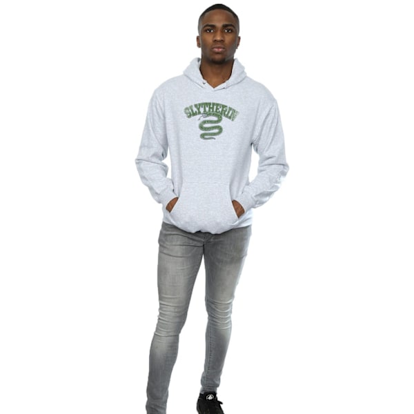 Harry Potter Herr Slytherin Sport Emblem Hoodie XXL Sports Grey Sports Grey XXL