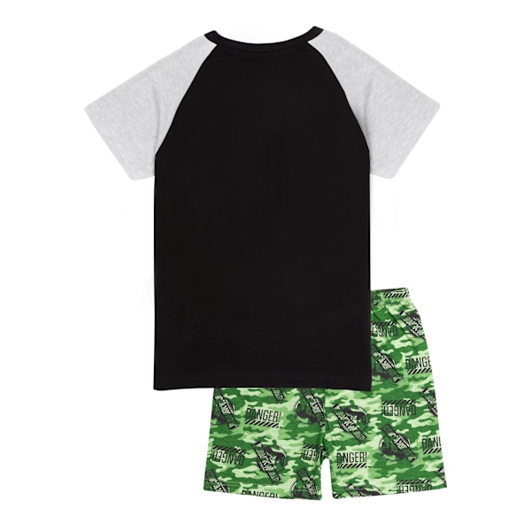 Jurassic World Pojkar Camo Korta Pyjamas Set 4-5 År Svart/Grön Black/Green/Grey 4-5 Years