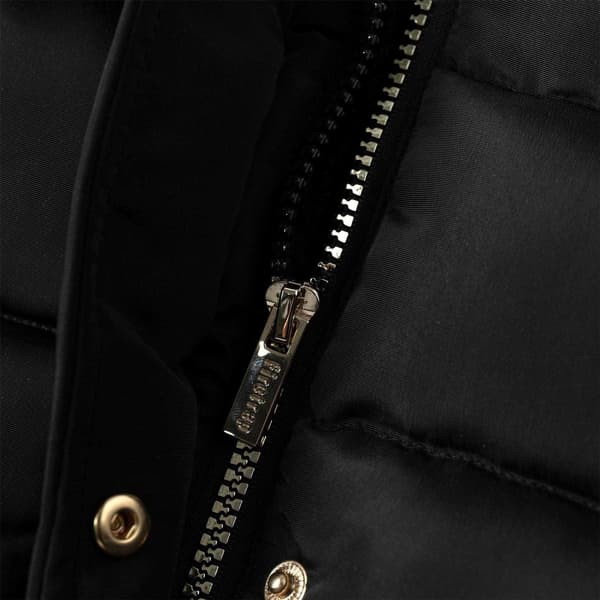Firetrap Dam Vattentät Långärmad Pufferjacka 8 Black 8 UK