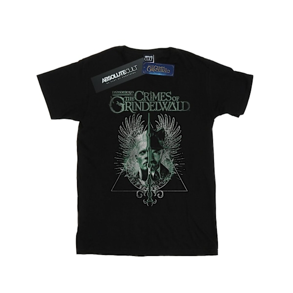 Fantastiska vidunder: Grindelwalds brott - T-shirt med delad trollstav för män Black XL