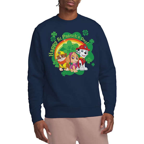 Paw Patrol Unisex Vuxen Team St Patricks Day Tröja M Marinblå Navy M