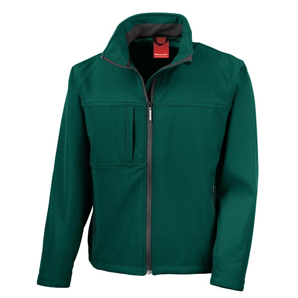 Result Herr Softshell Premium 3-lagers Prestandajacka (Vatten Bottle Green 4XL