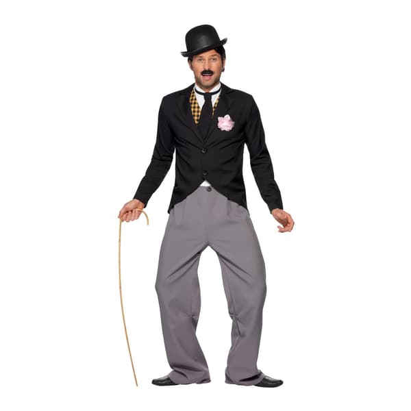 Smiffys Herr 1920-tals Stjärnkostym L Svart/Vit/Grå Black/White/Grey L