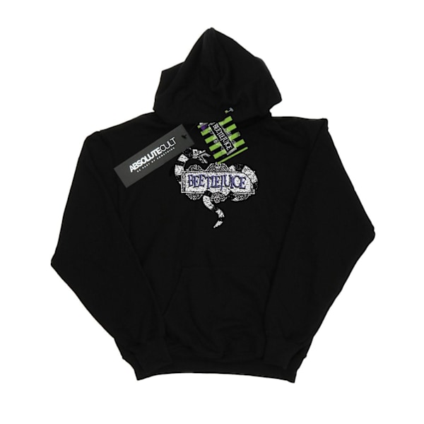 Beetlejuice Dam/Kvinnor Sandworm Logo Hoodie M Svart Black M