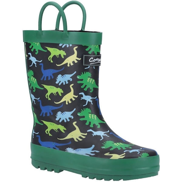 Cotswold Childrens/Kids Sprinkle Wellington Boots 10 UK Barn G Green/Black/Sky Blue 10 UK Child