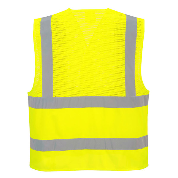 Portwest Herr C494 Hi-Vis Väst S-M Gul Yellow S-M