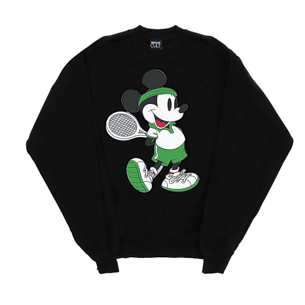 Disney Dam/Kvinnor Mickey Mouse Tennis Sweatshirt XL Svart Black XL