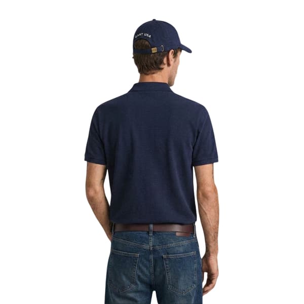 Gant Herr Bomull Regular Pikétröja S Evening Blue Evening Blue S