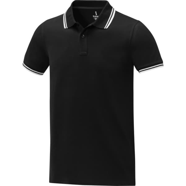 Elevate Amarago kortärmad poloskjorta M enfärgad svart Solid Black M