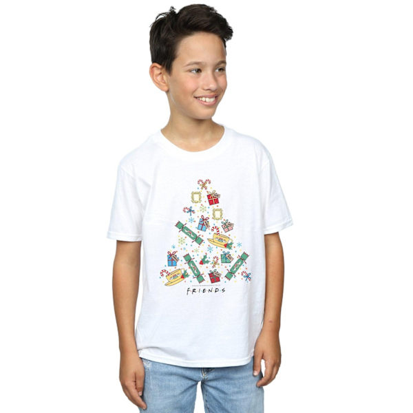 Friends Boys Julgran T-shirt 5-6 år Vit White 5-6 Years