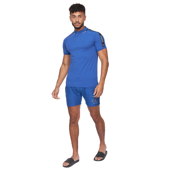 Crosshatch Mens Allred Polo Shirt L Blå Blue L