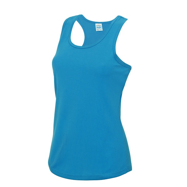 AWDis Cool Dam/Damer Fukttransporterande Girlie Tank Top 16 UK Sapphire Blue 16 UK