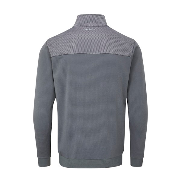 Stuburt Herr Active-tech Zip Neck Topp M Skiffergrå Slate Grey M
