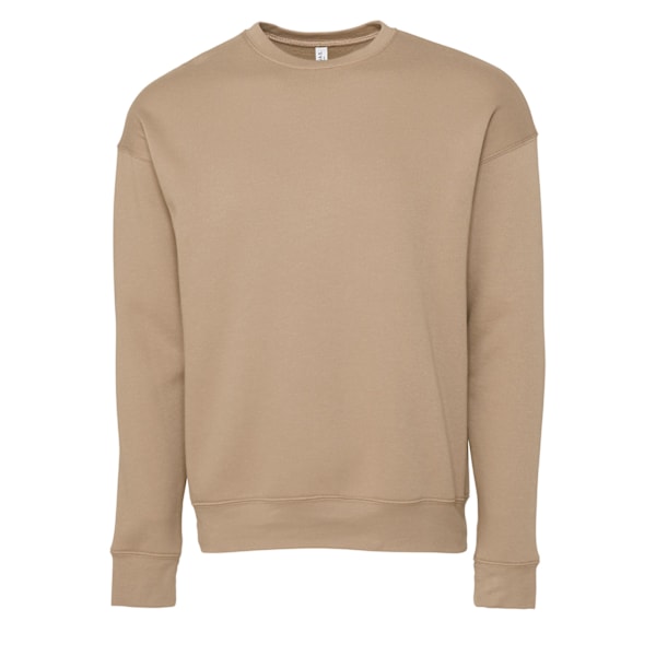 Bella + Canvas Unisex Vuxen Fleece Drop Shoulder Sweatshirt M T Tan M