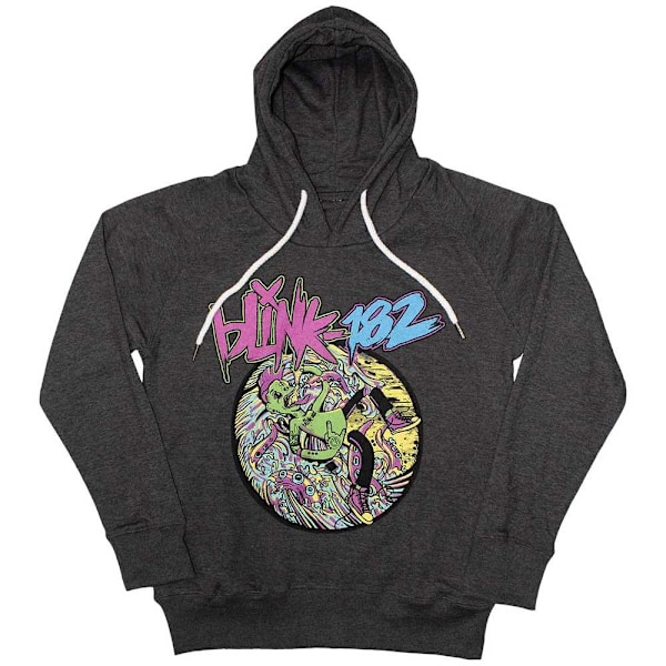 Blink 182 Unisex Vuxen Overboard Event Hoodie M Kolgrå Charcoal Grey M