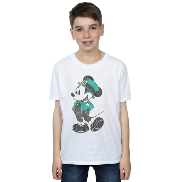 Disney Boys Mickey Mouse St Patrick Costume T-Shirt 12-13 år White 12-13 Years