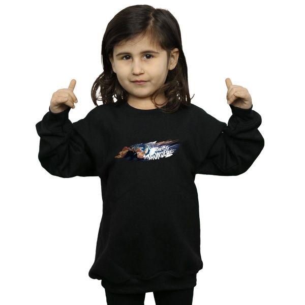 Marvel Girls Thor Bring The Thunder Sweatshirt 12-13 År Svart Black 12-13 Years