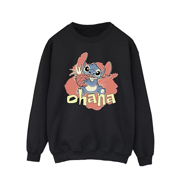 Disney Herr Lilo And Stitch Ohana Ananas Sweatshirt XL Svart Black XL