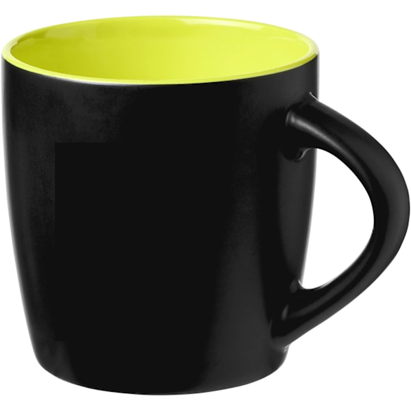 Bullet Riviera Keramisk Mugg 8,4 x 8,8 cm Solid Svart/Lime Solid Black/Lime 8.4 x 8.8 cm