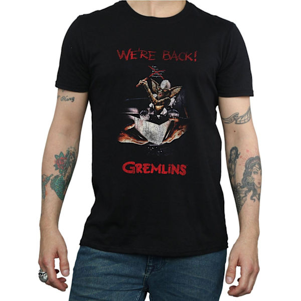Gremlins Herr Spike Distressed Poster T-Shirt XXL Svart Black XXL