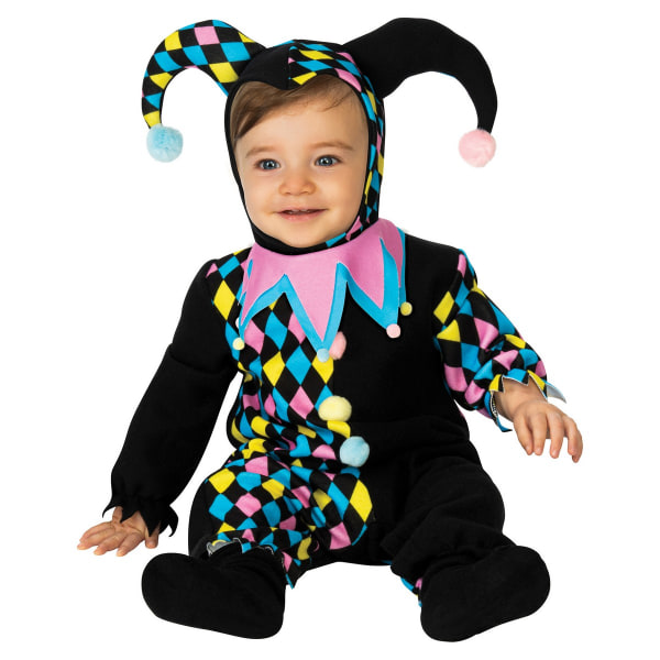 Bristol Novelty Baby Court Jester Costume 2-3 år Svart/Blå/ Black/Blue/Pink 2-3 Years