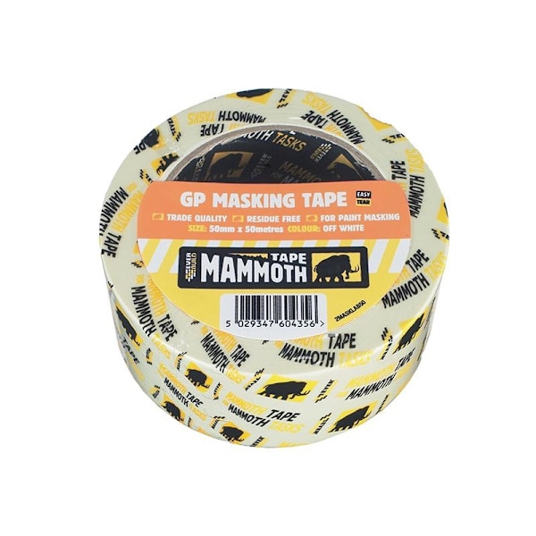 Everbuild Sika Mammoth Maskeringstejp för Detaljhandel/Märkt 19mm x 50m Multi Colour 19mm x 50m
